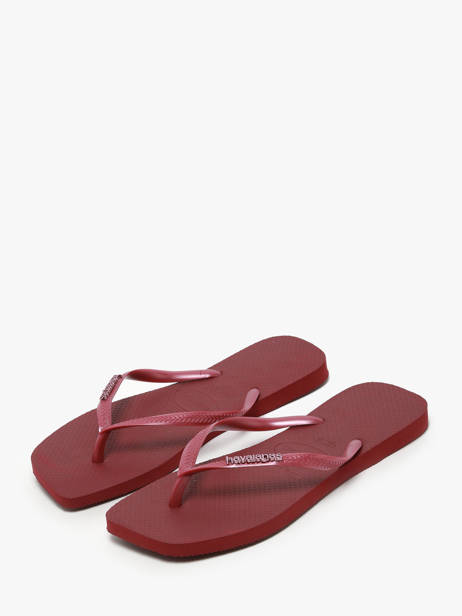 Tongs Sl Sq Lg Met Havaianas Rouge accessoires 4148257F vue secondaire 2