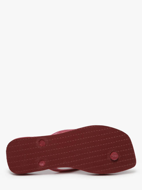 Tongs Sl Sq Lg Met Havaianas Rouge accessoires 4148257F vue secondaire 4