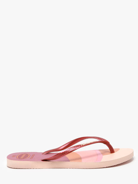Tongs Slim Palette Glow Havaianas Rose accessoires 4145766F vue secondaire 1