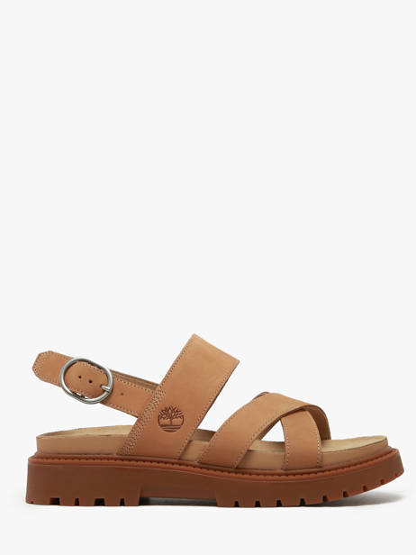 Sandals Clairemont Way In Leather Timberland Brown accessoires 61T4EN31