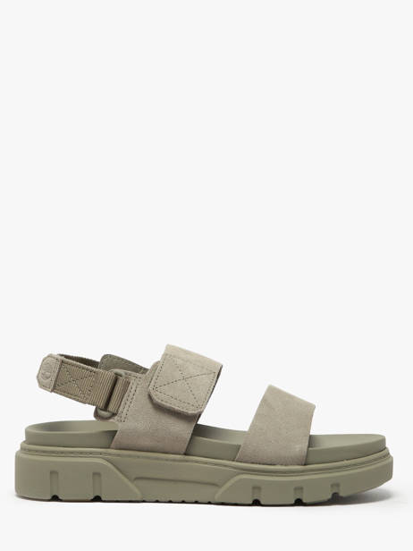 Sandals Greyfield In Leather Timberland Green accessoires 61MGEO31