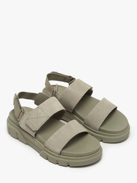 Sandals Greyfield In Leather Timberland Green accessoires 61MGEO31 other view 1