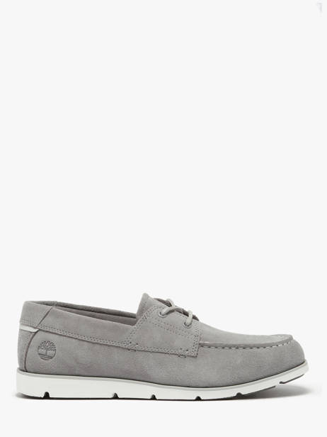 Moccasins Grafton Bay Lace Up In Leather Timberland Gray men 42X7EWG1