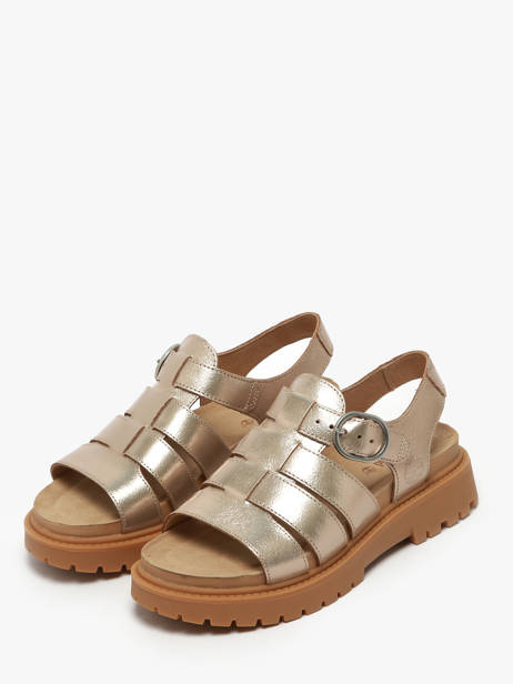 Sandals Clairemont Way In Leather Timberland Gold accessoires 2Q1PN751 other view 1