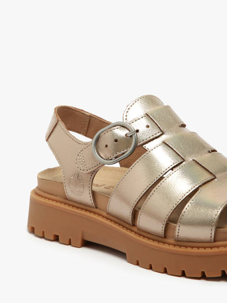 Sandals Clairemont Way In Leather Timberland Gold accessoires 2Q1PN751 other view 2