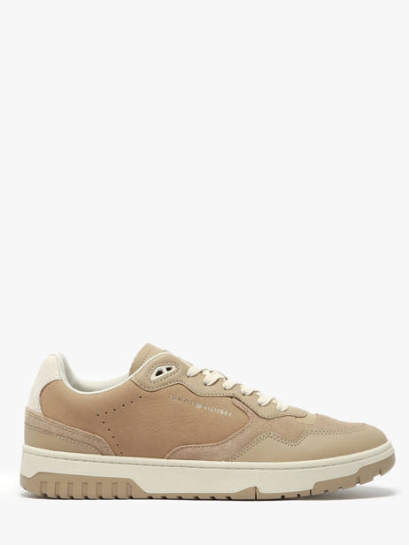 Sneakers In Leather Tommy hilfiger Beige men 5417AEG