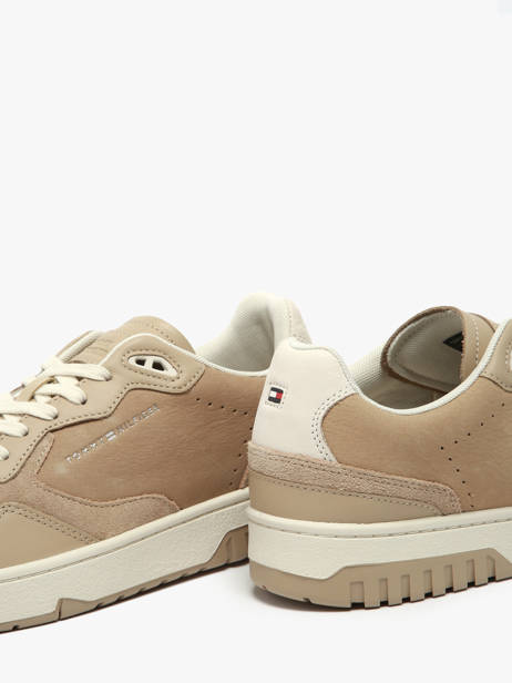 Sneakers In Leather Tommy hilfiger Beige men 5417AEG other view 2