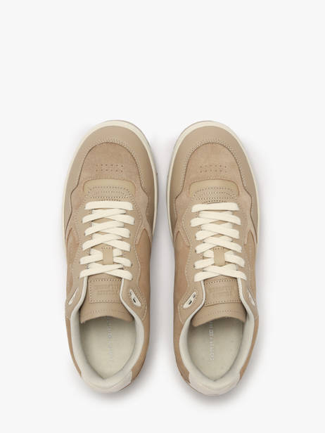 Sneakers In Leather Tommy hilfiger Beige men 5417AEG other view 3