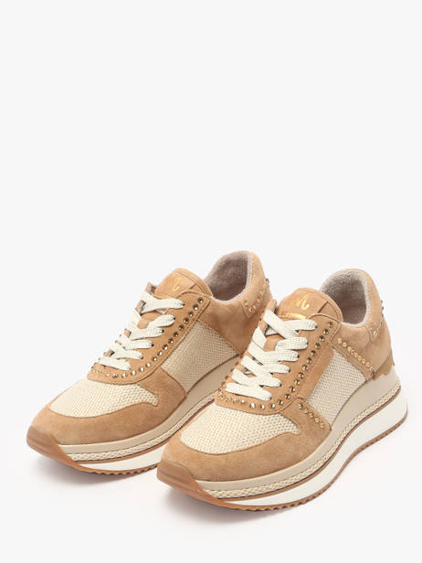 Sneakers Ebreli In Leather Mam'zelle Beige accessoires CSGAR25 other view 2