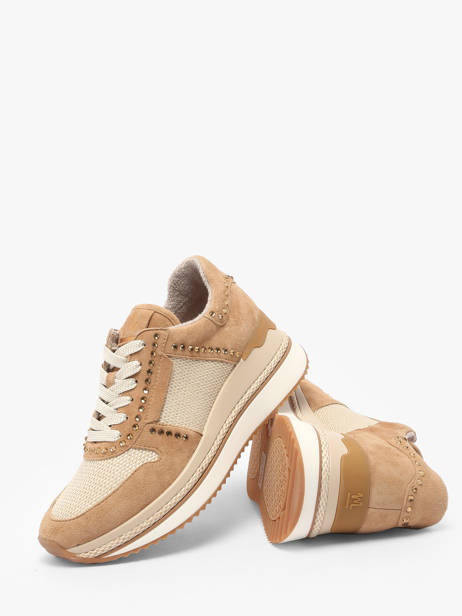 Sneakers Ebreli In Leather Mam'zelle Beige accessoires CSGAR25 other view 3