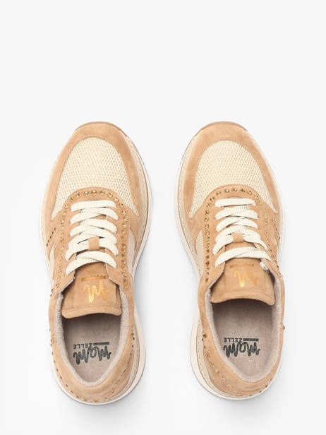 Sneakers Ebreli In Leather Mam'zelle Beige accessoires CSGAR25 other view 4