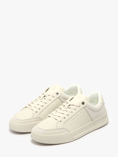 Sneakers In Leather Tommy hilfiger Beige men 5410AF3 other view 1