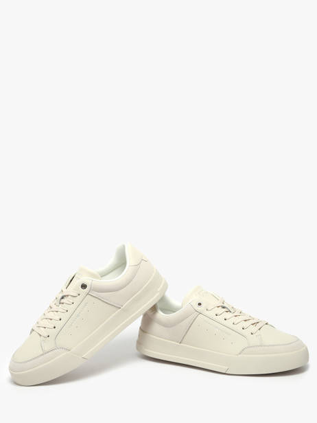 Sneakers In Leather Tommy hilfiger Beige men 5410AF3 other view 2