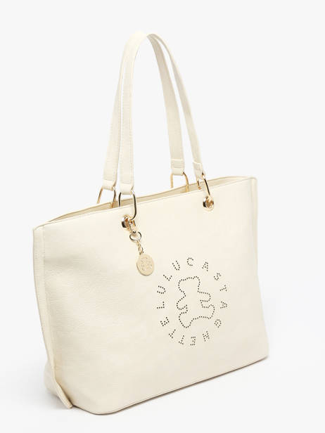 Shoulder Bag Ourson Lulu castagnette White ourson YOUEN other view 2