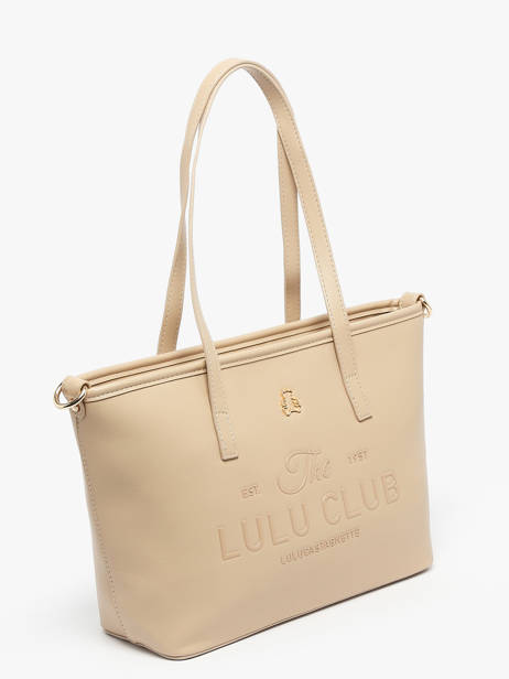Shoulder Bag Logo Lulu castagnette Beige logo YZEURE other view 2