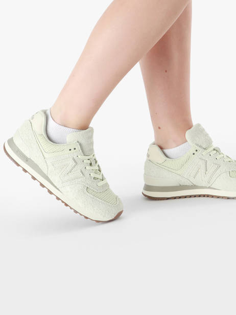 Sneakers 574 New balance Blanc accessoires WL574BLE vue secondaire 1