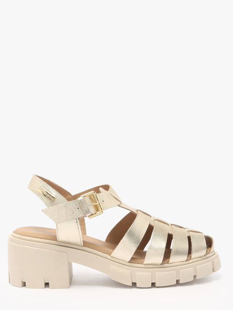 Sandals Bayla In Leather Les tropeziennes Gold accessoires BAYLA