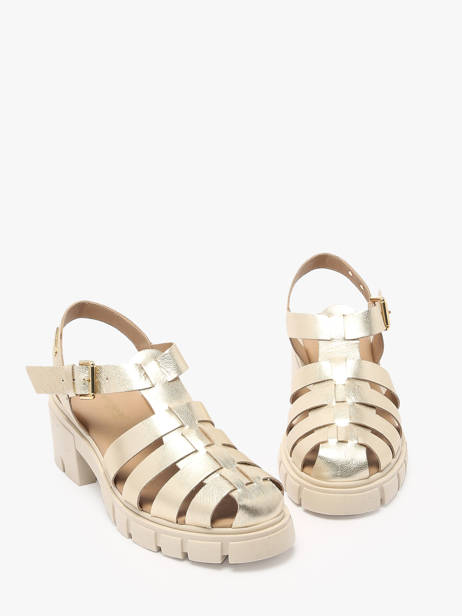 Sandals Bayla In Leather Les tropeziennes Gold accessoires BAYLA other view 1