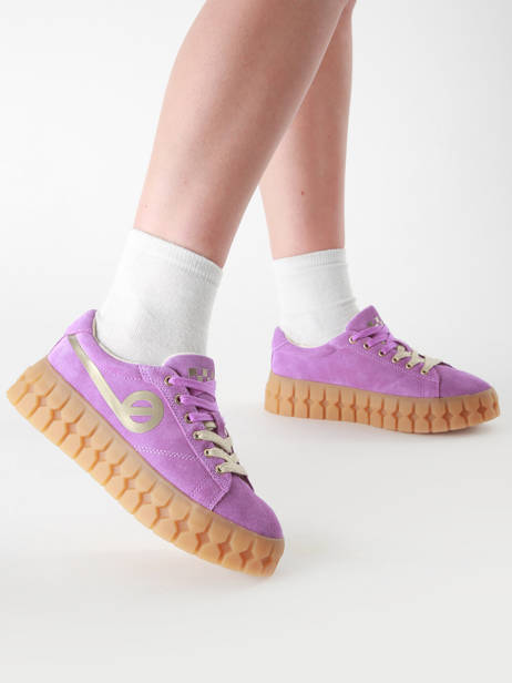 Sneakers Play In Leather No name Violet accessoires PLVS0440 other view 1