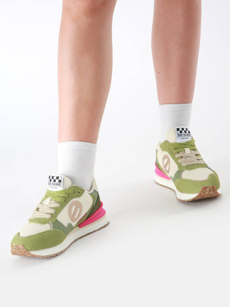 Sneakers Tova Runner In Leather No name Green accessoires IPSMEN2Z other view 1