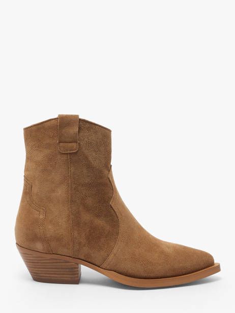 Santiago Boots Western In Leather Alpe Brown accessoires 50121101