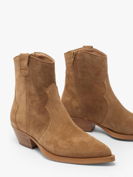 Santiago Boots Western In Leather Alpe Brown accessoires 50121101 other view 2