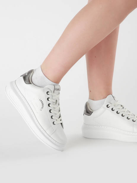 Sneakers Kapri Maison Karl In Leather Karl lagerfeld White accessoires KL62538K other view 1