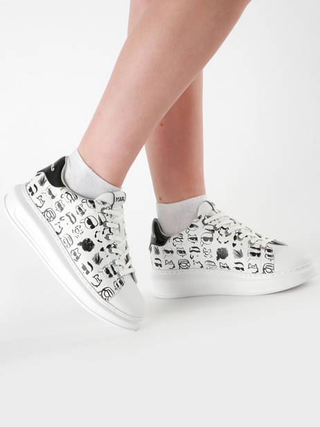 Sneakers Kapri Twin Nft En Cuir Karl lagerfeld Blanc accessoires KL62512T vue secondaire 1