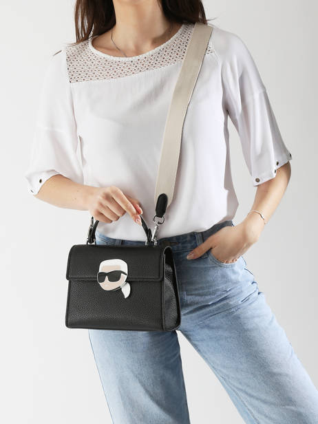 Shoulder Bag K Ikon Polyurethane Karl lagerfeld Black k ikon A2W30105 other view 1