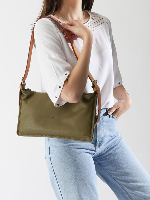 Longchamp Half bag Messenger bag Green