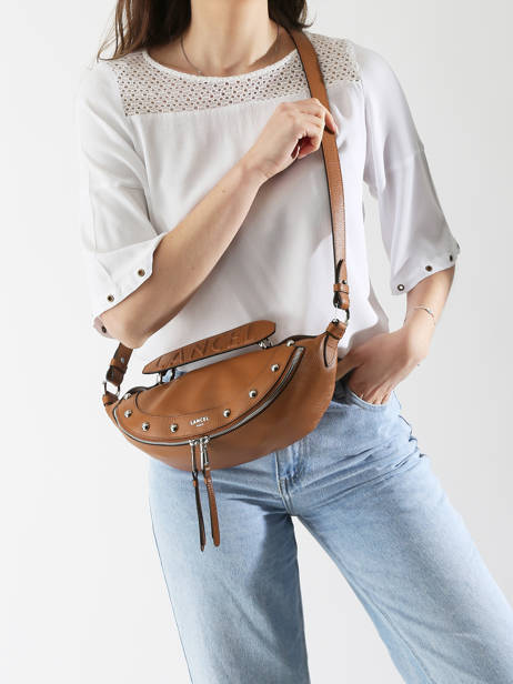 Crossbody Bag Origami Leather Lancel Brown origami A13379 other view 1