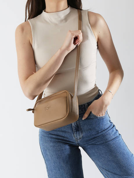 Shoulder Bag City Court Leather Lacoste Beige city court NF4506IE other view 1