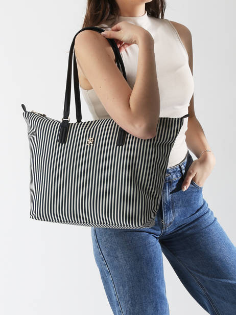 Shoulder Bag Poppy Summer Recycled Polyester Tommy hilfiger Blue poppy summer AW17203 other view 1