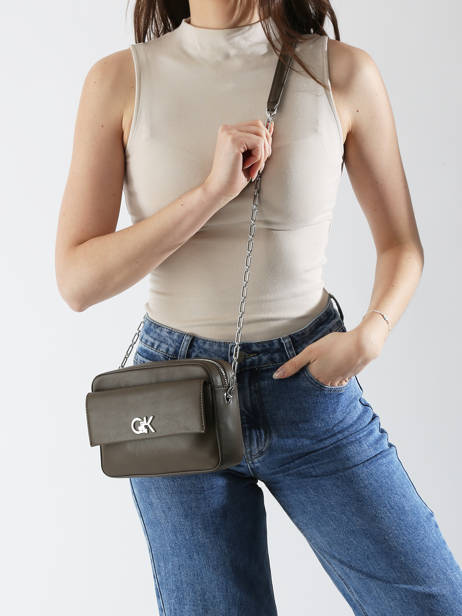 Shoulder Bag Ck Pocket Recycled Polyester Calvin klein jeans Brown ck pocket K613089 other view 1