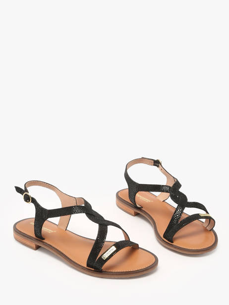 Flip Flops Hastral In Leather Les tropeziennes Black accessoires HASTRAL other view 1