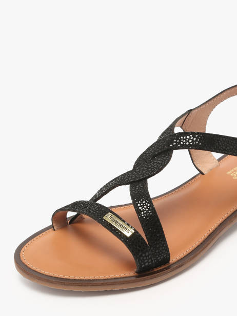 Flip Flops Hastral In Leather Les tropeziennes Black accessoires HASTRAL other view 2