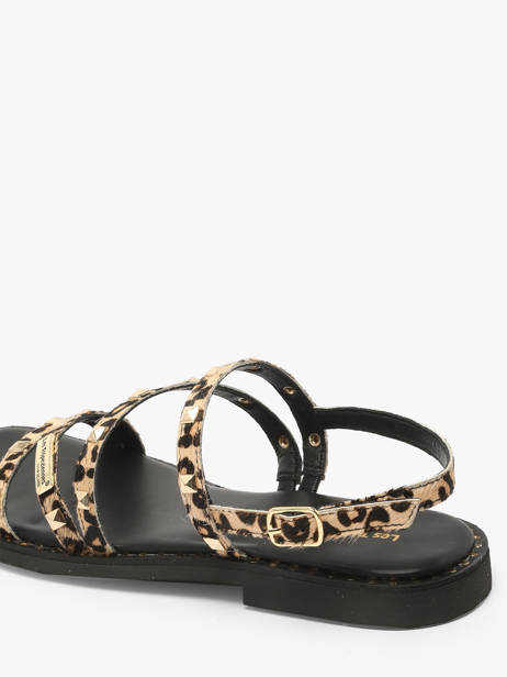 Sandals Corabel Leo In Leather Les tropeziennes Gold accessoires CORABEL other view 2