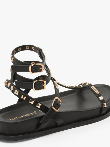 Sandals Choudali In Leather Les tropeziennes Black accessoires CHOUDALI other view 2