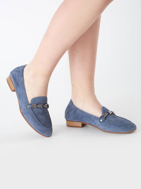 Mocassins Zanga En Cuir Mam'zelle Bleu accessoires CSIRK28 vue secondaire 1