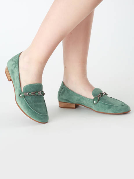 Moccasins Zanga In Leather Mam'zelle Green accessoires CSIRK28 other view 1