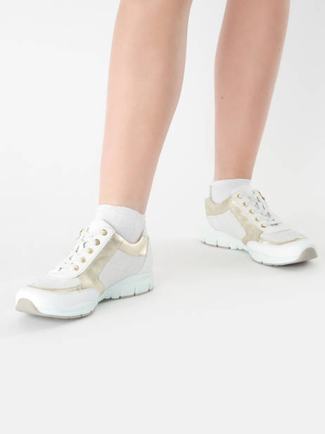 Sneakers Ylona In Leather Mephisto White accessoires P5146918 other view 1