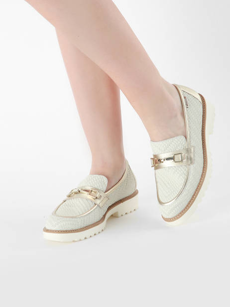 Moccasins Salvia In Leather Mephisto White accessoires P5146666 other view 1