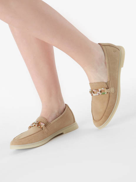 Moccasins In Leather Remonte Beige accessoires 62 other view 1