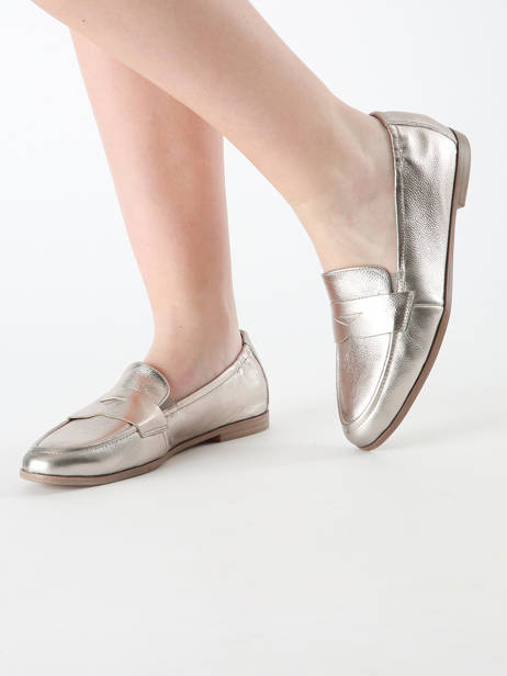 Mocassins En Cuir Tamaris Or accessoires 42 vue secondaire 1