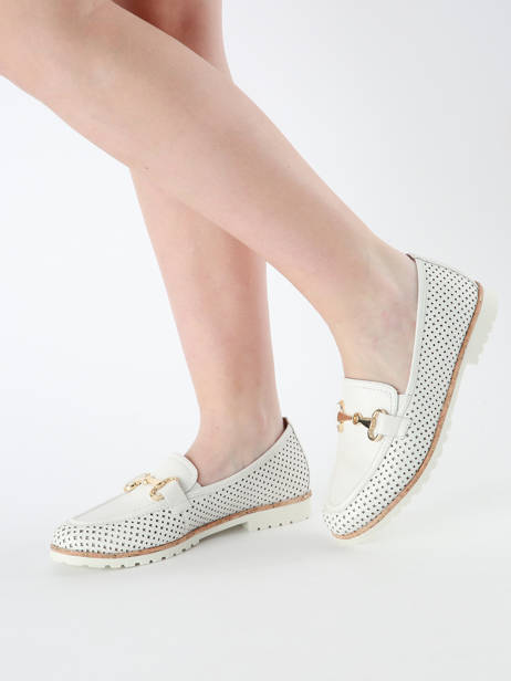 Mocassins En Cuir Tamaris Blanc accessoires 44 vue secondaire 1