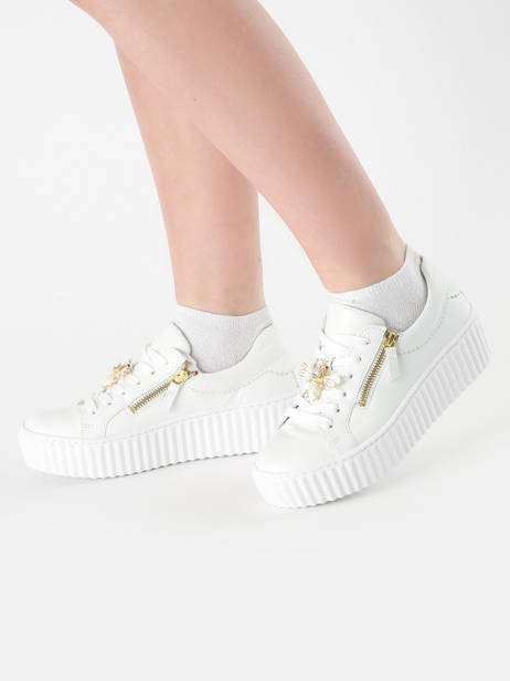 Sneakers In Leather Gabor White accessoires 21 other view 1