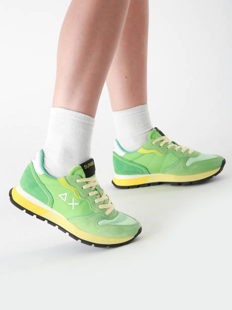 Sneakers Ally Color Explosion Sun68 Green accessoires Z35204 other view 1