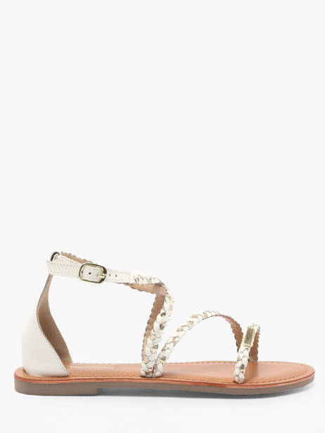 Flip Flops Diah In Leather Les tropeziennes White accessoires DIAH