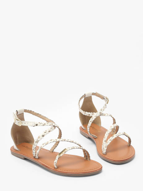 Flip Flops Diah In Leather Les tropeziennes White accessoires DIAH other view 1