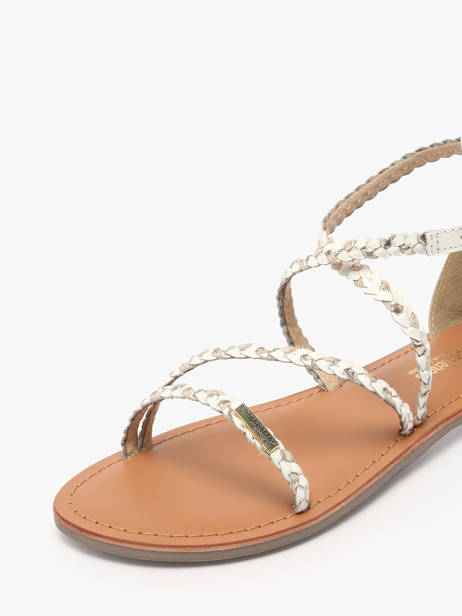 Flip Flops Diah In Leather Les tropeziennes White accessoires DIAH other view 2